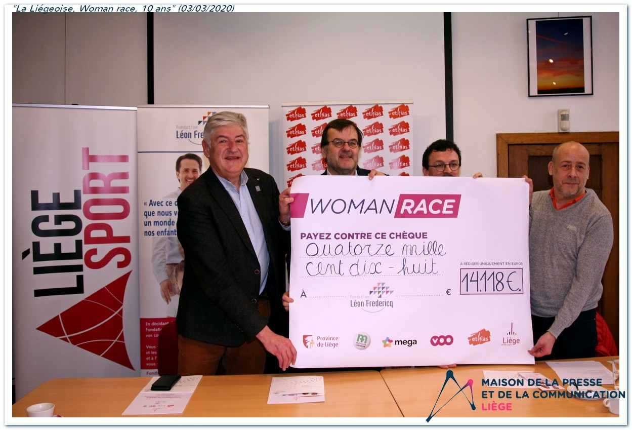 La Liégeoise, Woman race a récolté 14.118 euros en 2019
