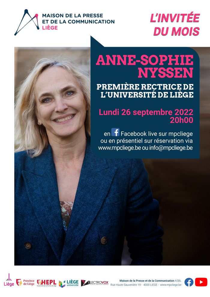 Anne-Sophie Nyssen, Rectrice ULiège