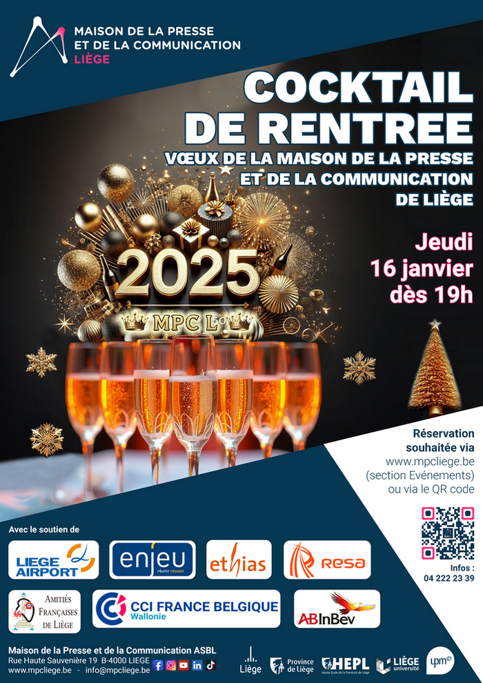 Invitation cocktail des Voeux de la MPC Liège